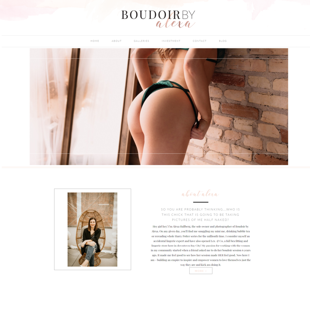 Showit Templates Are Easy to Customize | Showit boudoir templates